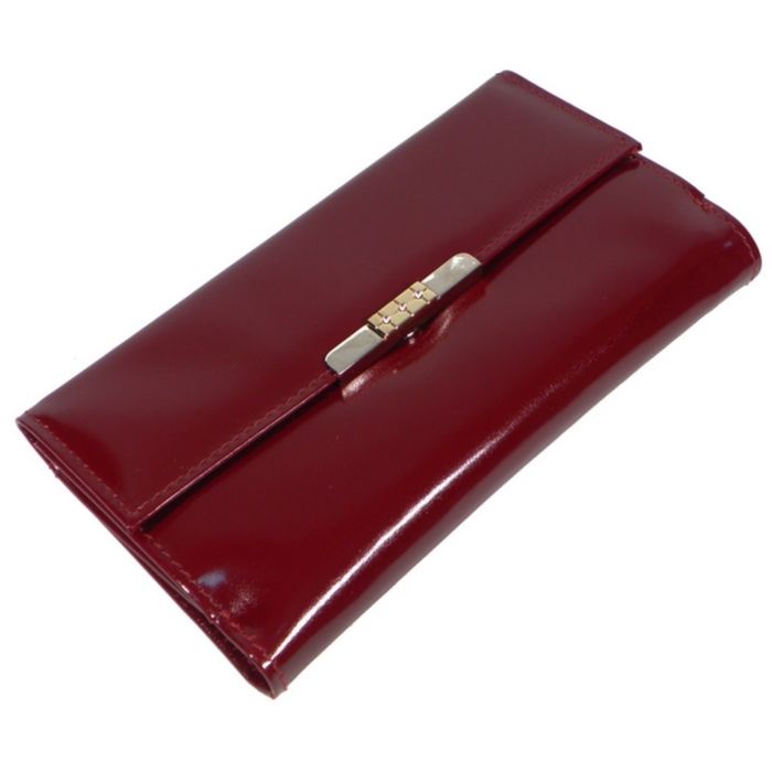 Портмоне женское, отдел для купюр, для монет, для кредитных карт, цвет красный