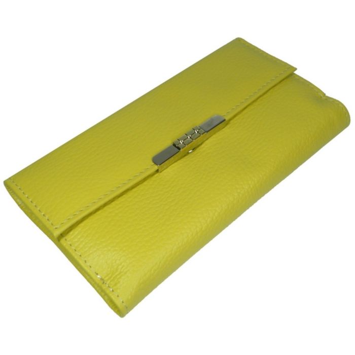 Портмоне женское, отдел для купюр, для монет, для кредитных карт, цвет жёлтый