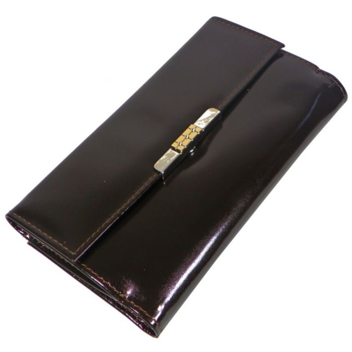 Портмоне женское, отдел для купюр, для монет, для кредитных карт, цвет корчневый