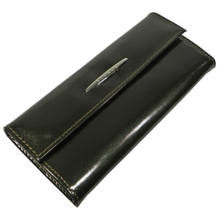 Кошелёк женский на кнопке, 2 отдела для купюр, для монет, для кредитных карт, цвет коричневый