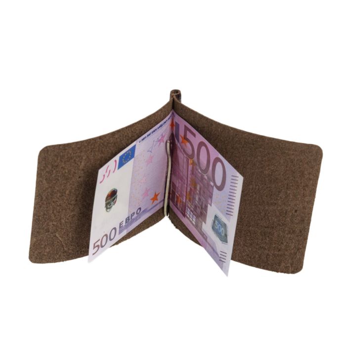 Зажим для денег Z-5-112, 10,5*0,5*8,3, , коричневый