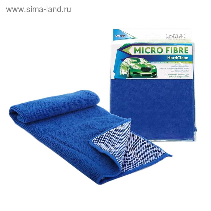 Салфетка с сеткой из микрофибры HardClean 35х40 AMF-05 140₽