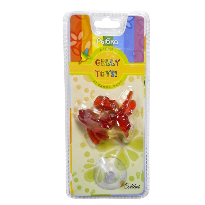 Ароматизатор подвесной гелевый "Gelly Toys Рыбка" Ягодный микс