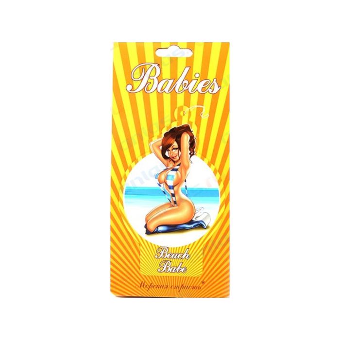 Ароматизатор подвесной картонный "Babies Beach Babe" Морская свежесть
