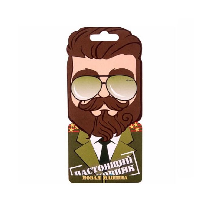 Ароматизатор подвесной картонный "Территория Мужчин Полковник" Новая машина