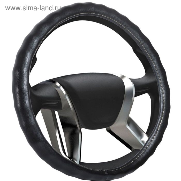 

Оплетка на руль кожаная Senator Vermont XL, d=42 см, чёрная