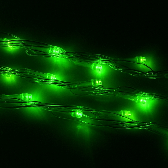 УЦЕНКА Гирлянда "Дождь" улич. УМС, Ш:2 м, В:3 м, Н.С. LED-800-220V, БЕЗ контр. ЗЕЛЕНЫЙ