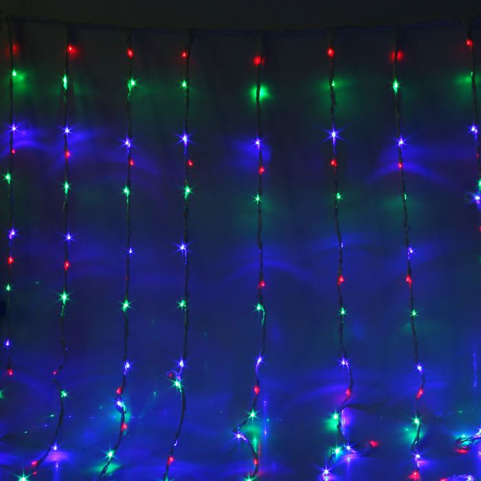 УЦЕНКА Гирлянда "Дождь" улич. УМС, Ш:2 м, В:6 м, Н.Б. LED-1500-220V, БЕЗ контр. МУЛЬТИ