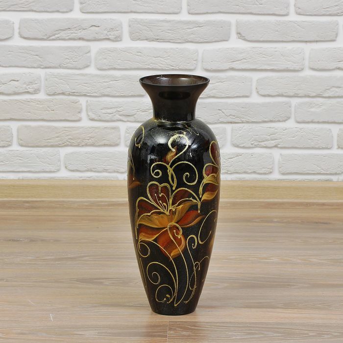 Ваза "Мак", чёрная
