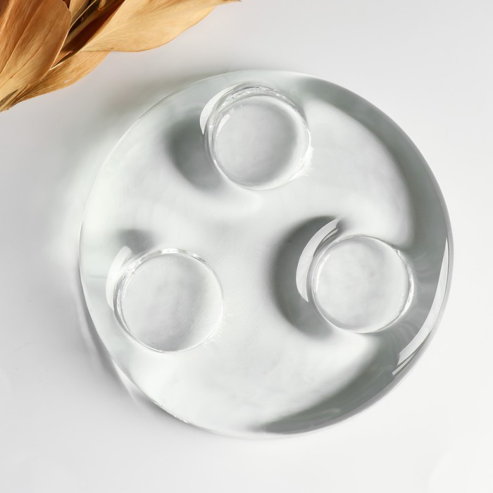 Подсвечник "Тройка" большой 14,5х3,5 см