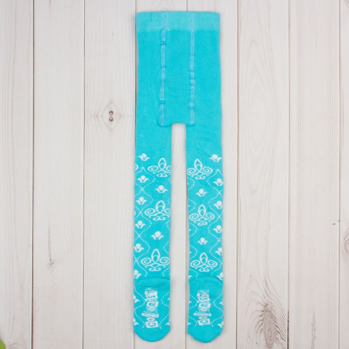 Колготки детские махровые Collorista "Кружево", 116-122 см, 6-7 лет