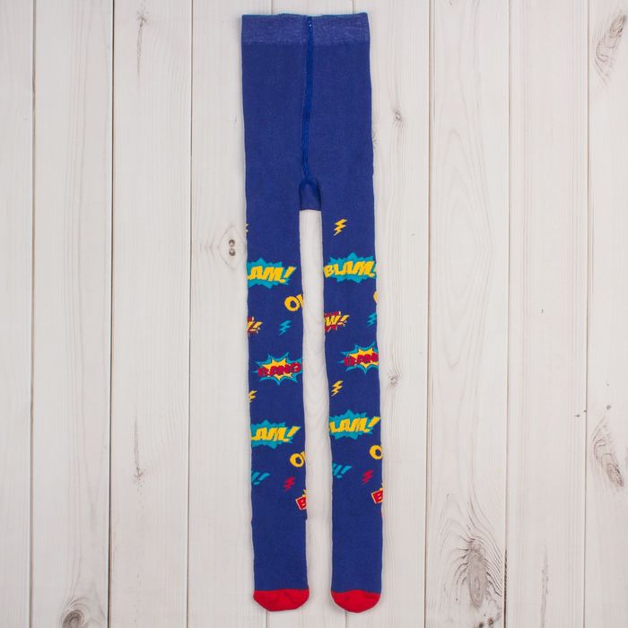 Колготки детские махровые Collorista "Граффити", 104-110 см, 4-5 лет