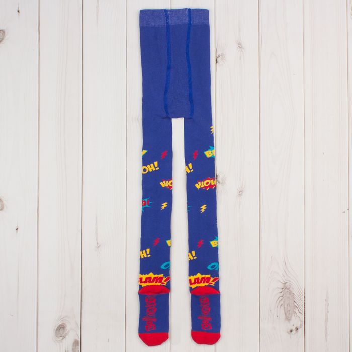 Колготки детские махровые Collorista "Граффити", 104-110 см, 4-5 лет