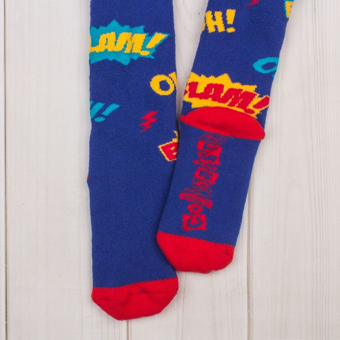 Колготки детские махровые Collorista "Граффити", 116-122 см, 6-7 лет