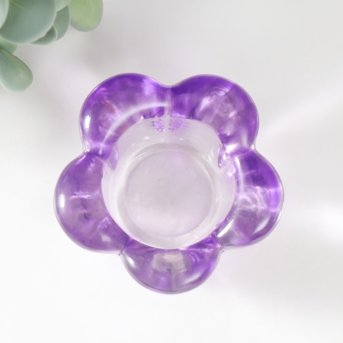 Подсвечник "Жасмин" для чайной свечи цветной МИКС 7х2 см