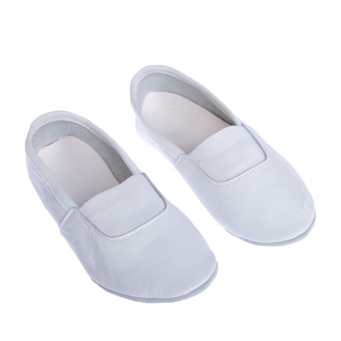 Чешки "Элит" из натуральной кожи, длина по стельке 19, цвет белый