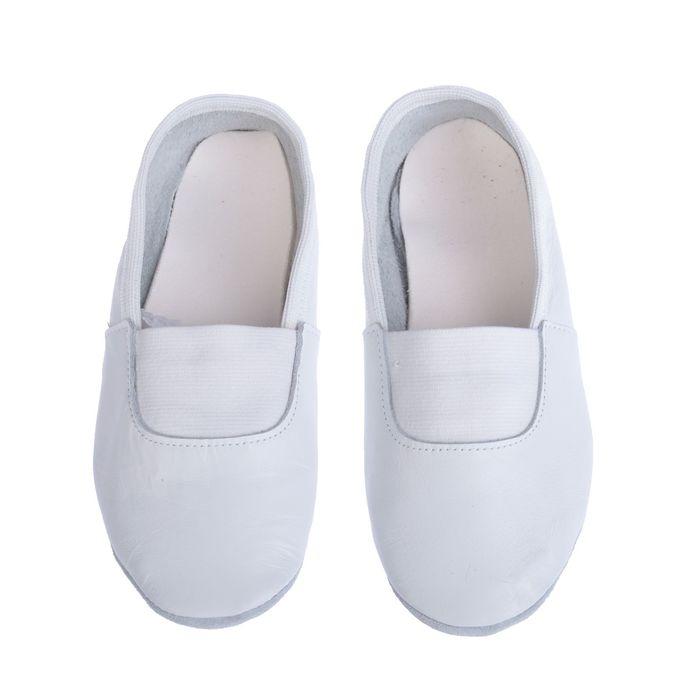 Чешки "Элит" из натуральной кожи, длина по стельке 20, цвет белый