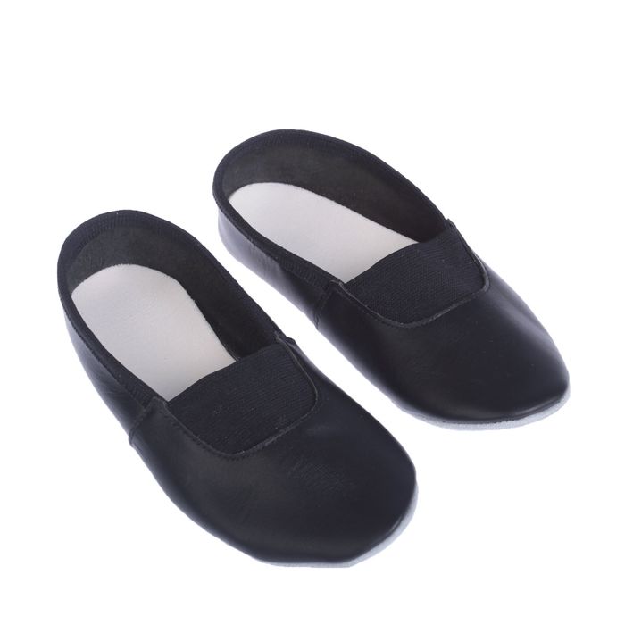 Чешки "Элит" из натуральной кожи, длина по стельке 16, цвет чёрный