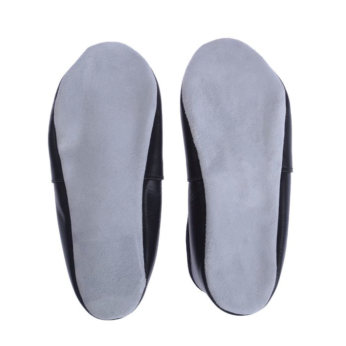 Чешки "Элит" из натуральной кожи, длина по стельке 16,5, цвет чёрный