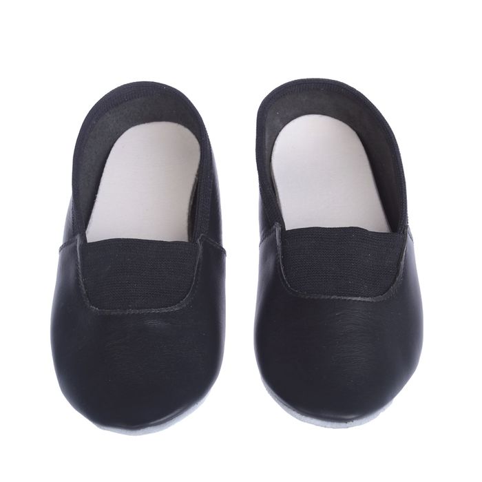 Чешки "Элит" из натуральной кожи, длина по стельке 19, цвет чёрный