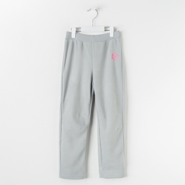 Брюки для девочки, рост 116 см, цвет серый