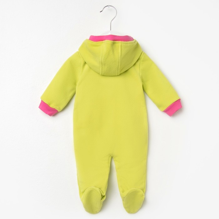 Комбинезон для девочки, рост 68 см, цвет салатовый