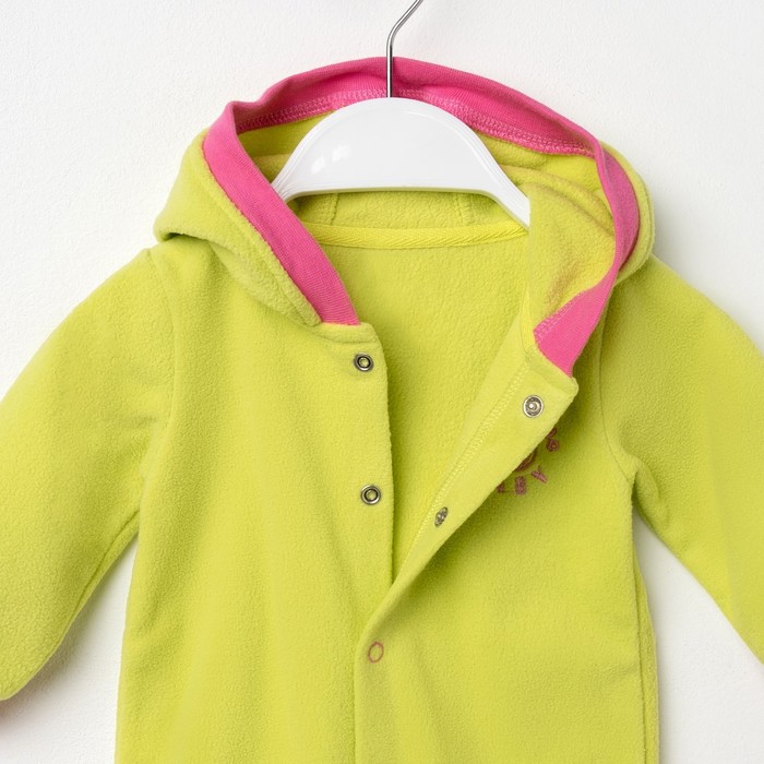 Комбинезон для девочки, рост 80 см, цвет салатовый