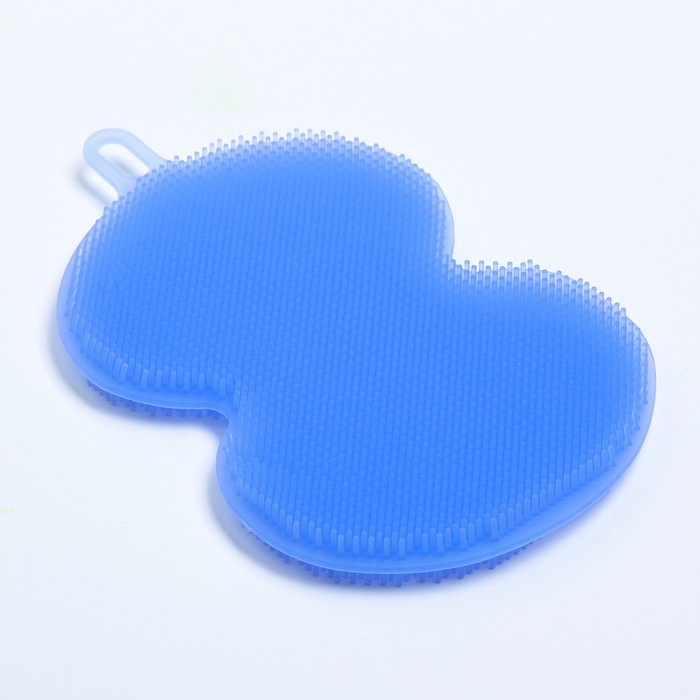 Мочалка детская для купания силиконовая, фигурная, от 6 мес., цвета МИКС