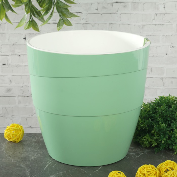 Кашпо 2,8 л "Грация", цвет мятный