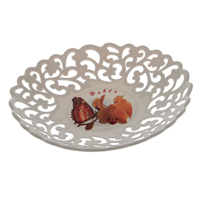 Ваза для хлеба и фруктов "Кубань" овальная 25х21х4 см, цвета МИКС