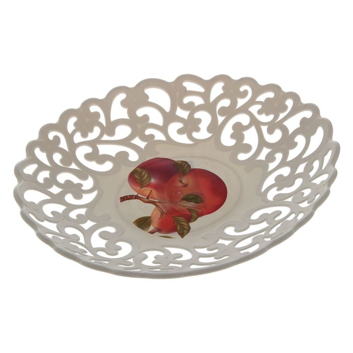 Ваза для хлеба и фруктов "Кубань" овальная 25х21х4 см, цвета МИКС