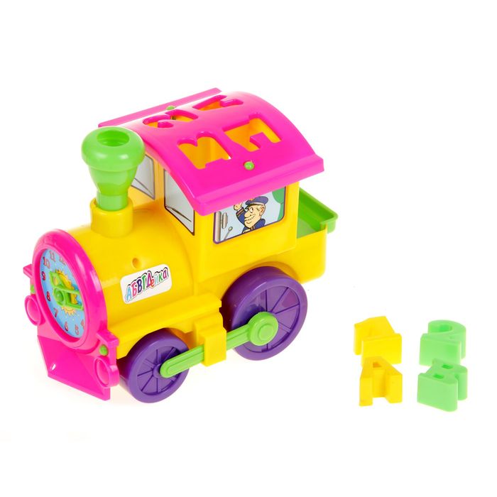 "Паровоз-Логика" (каталка-сортер) микс