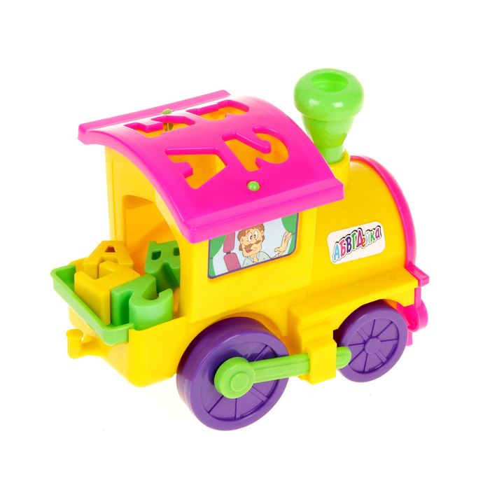 "Паровоз-Логика" (каталка-сортер) микс