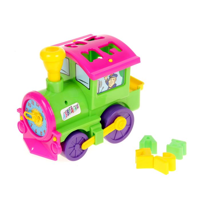 "Паровоз-Логика" (каталка-сортер) микс