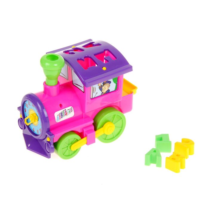 "Паровоз-Логика" (каталка-сортер) микс