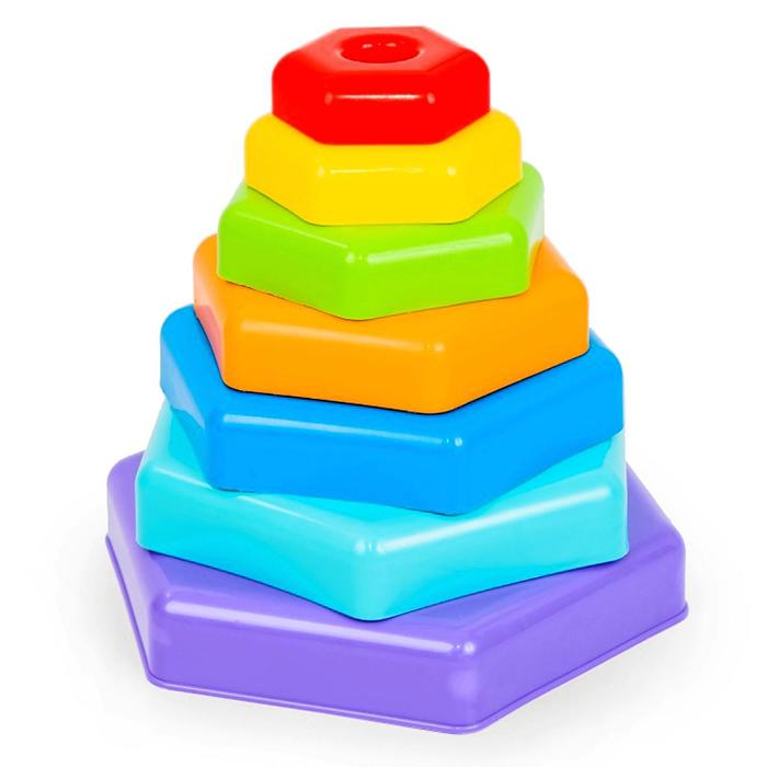 Игрушка развивающая «Радужная пирамидка»
