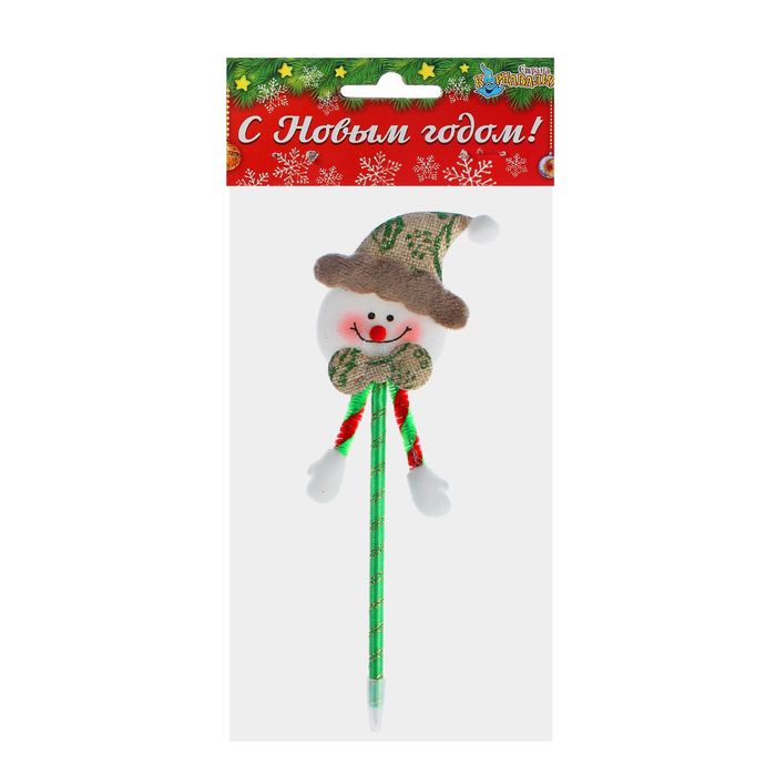 Ручка "Веселый снеговик"