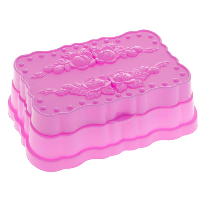 Мыльница-шкатулка "Розы", цвет МИКС