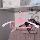 Вешалка-плечики для одежды детская, раздвижная «Мишка», размер 30-34, цвет МИКС - Фото 4