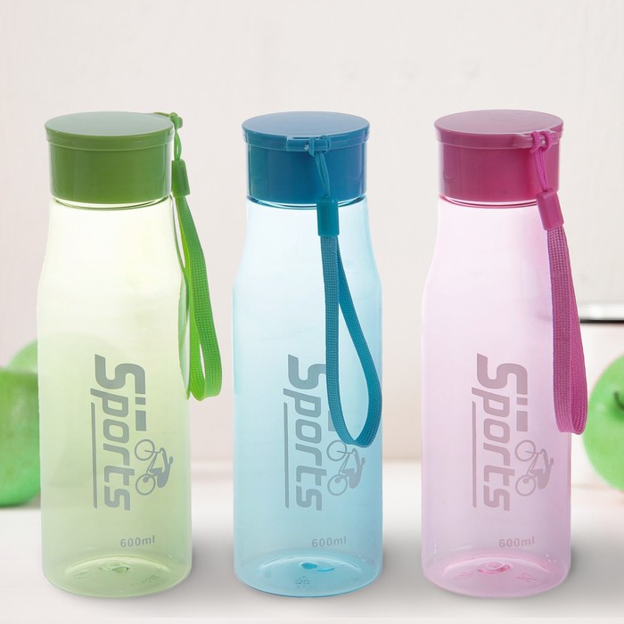 Бутыль 600 мл "Вело", цвета МИКС