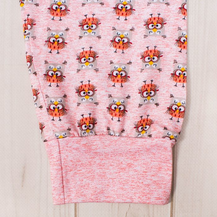 Пижама женская (джемпер, брюки) Сова-2 цвет коралл, р-р 48