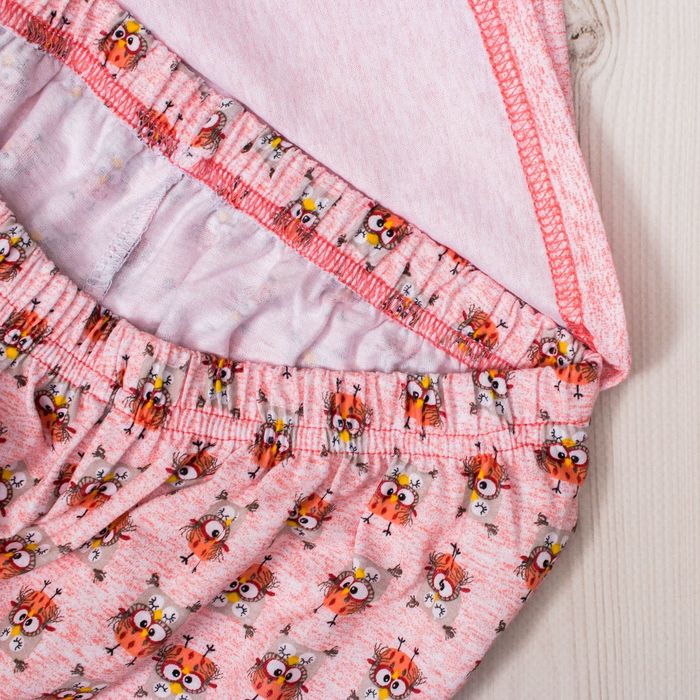 Пижама женская (джемпер, брюки) Сова-2 цвет коралл, р-р 50