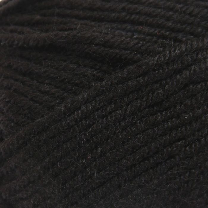 Пряжа "Bambino marvel" 25% шерсть, 75% акрил 130м/50гр (9002 черный)