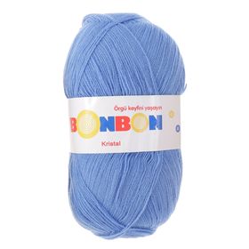 

Пряжа "Bonbon Kristal" 100% акрил 475м/100гр (98236 т.голубой )