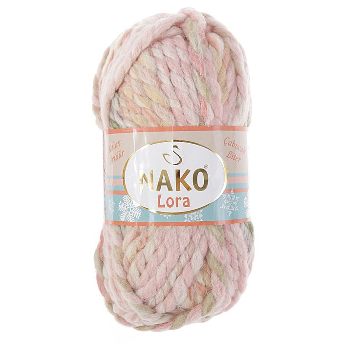 Пряжа "Lora" 80% акрил, 20% шерсть 35м/100гр (28107 принт)