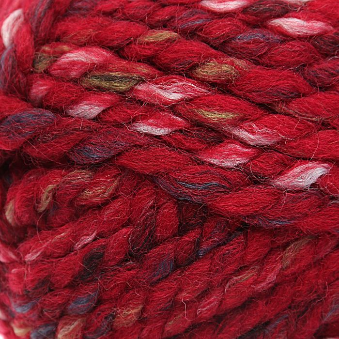 Пряжа "Spaghetti Effect" 25% шерсть, 75% акрил 60м/100гр (7794 огнедышащая гора)