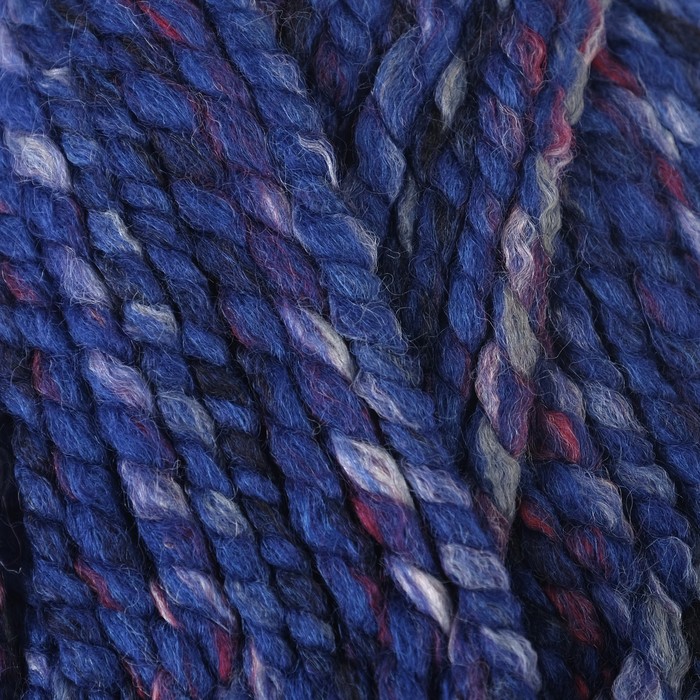 Пряжа "Spaghetti Effect" 25% шерсть, 75% акрил 60м/100гр (75532 синий)