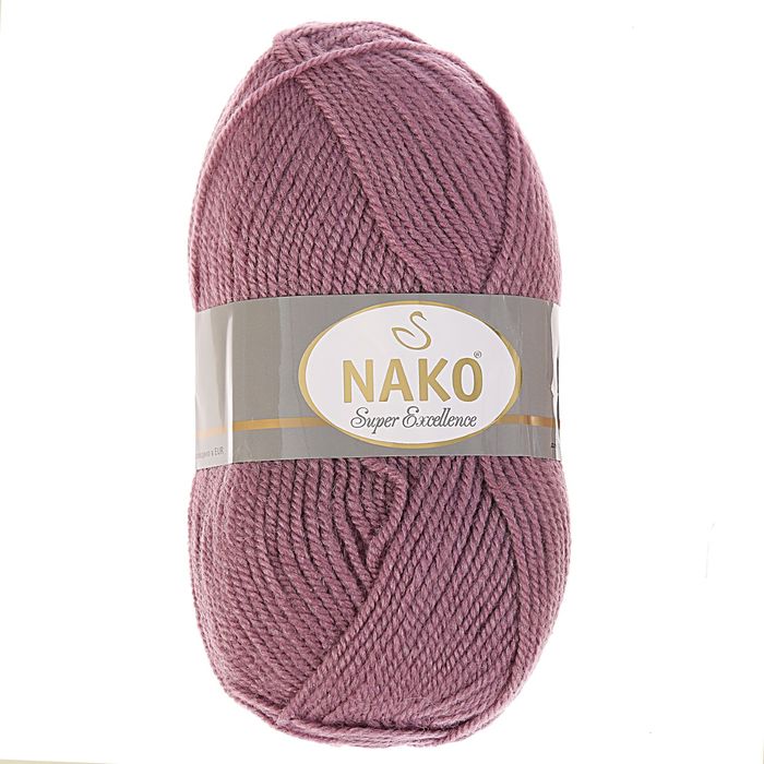 Пряжа "Super Excellence" 49% шерсть, 51% акрил 228м/100гр (4104 т.лиловый)