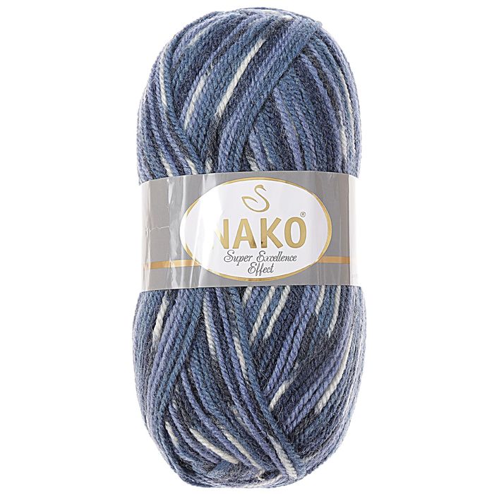 Пряжа "Super Excellence Effect" 49% шерсть, 51% акрил 228м/100гр (80278 принт)