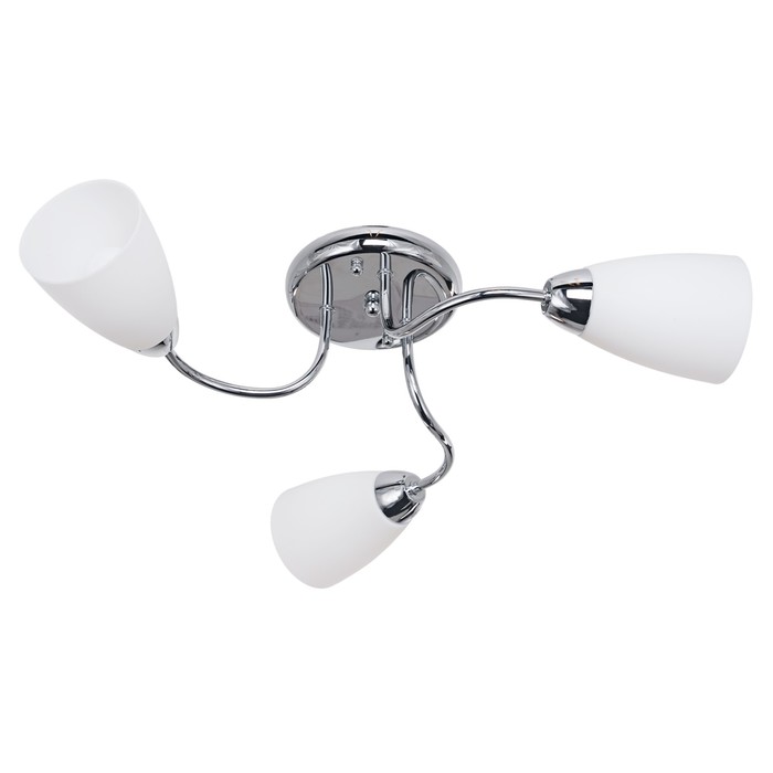 Люстра "Агалия" 3 лампы E14 60 Вт хром 56х56х16 см.